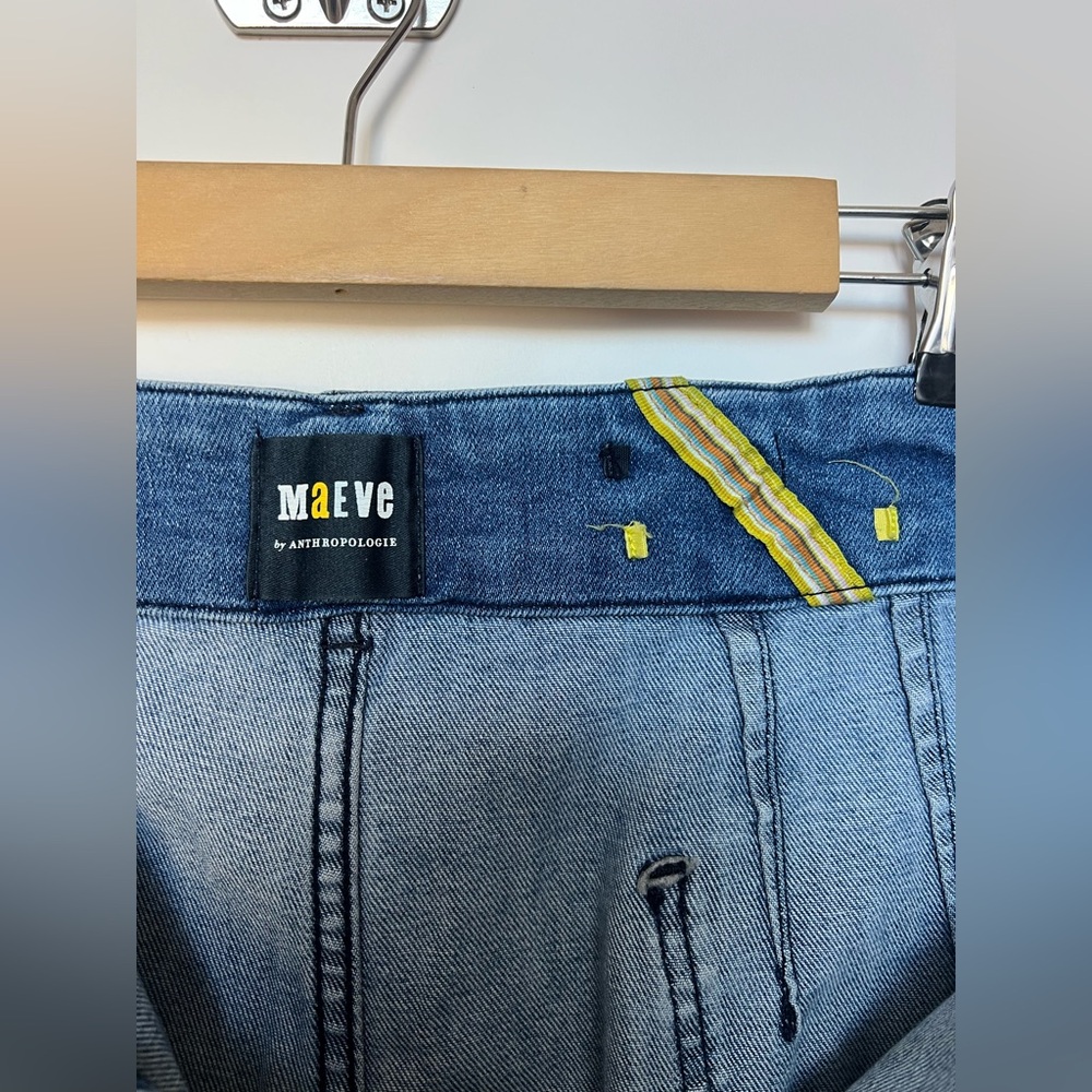 Maeve The Colette Crop High-Rise‎ Wide-Leg Jeans Approx Size 34 - Picture 11 of 16